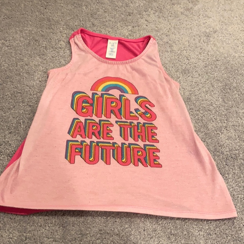 The Children’s Place - Pajama Top Rainbow 🌈 “Girls Are The Future”